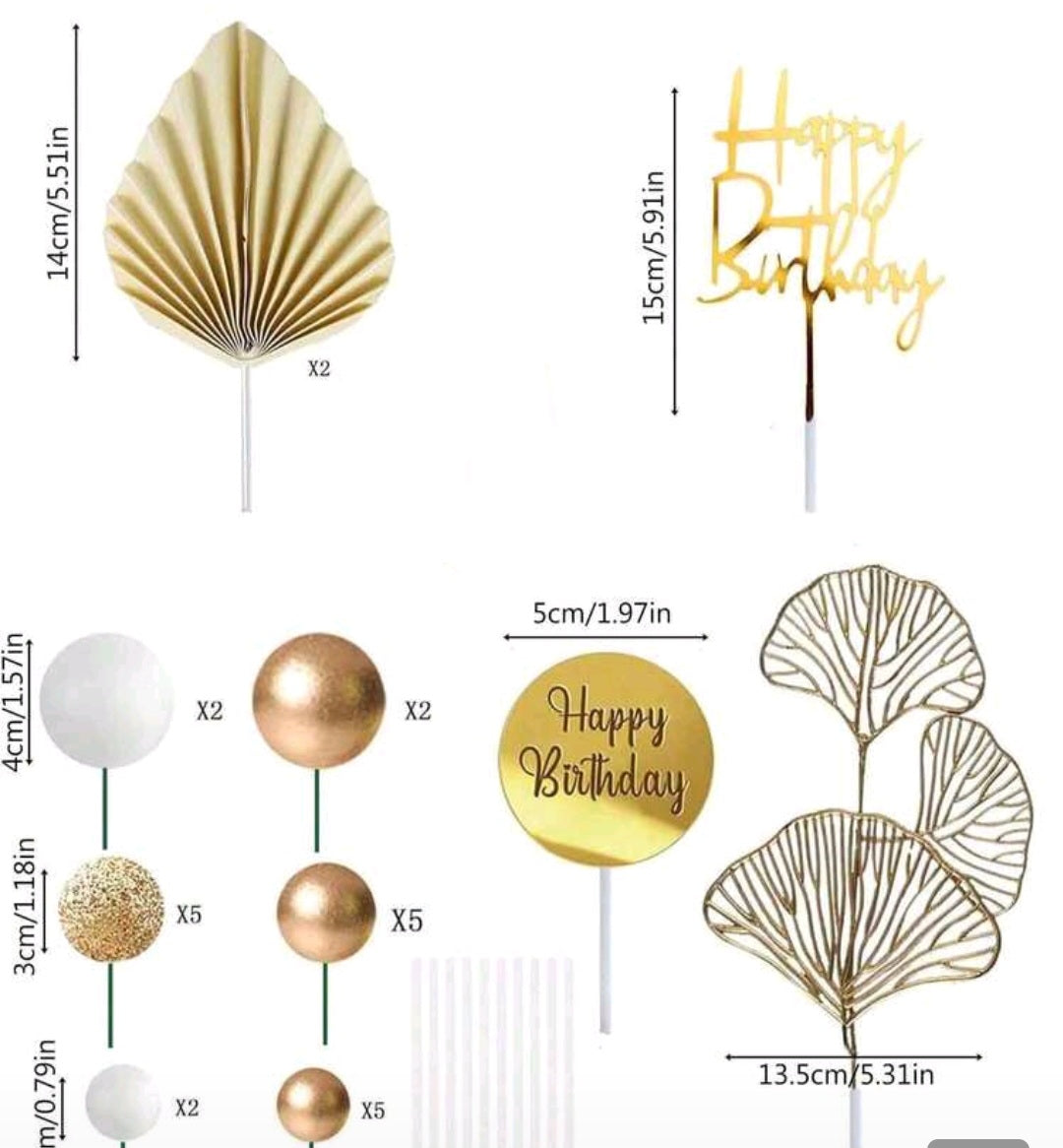 Thème Doré et Blanc 26 pièces