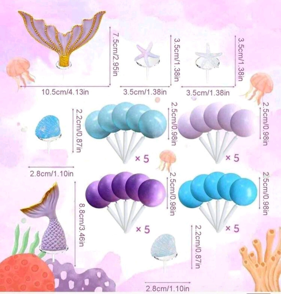 Thème Sirène 26 pièces