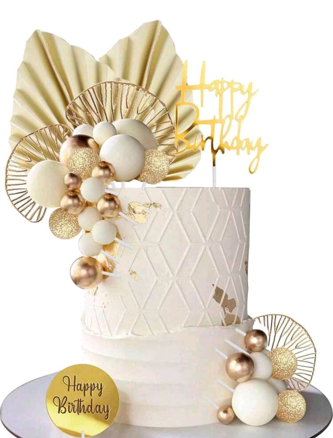 Thème Doré et Blanc 26 pièces